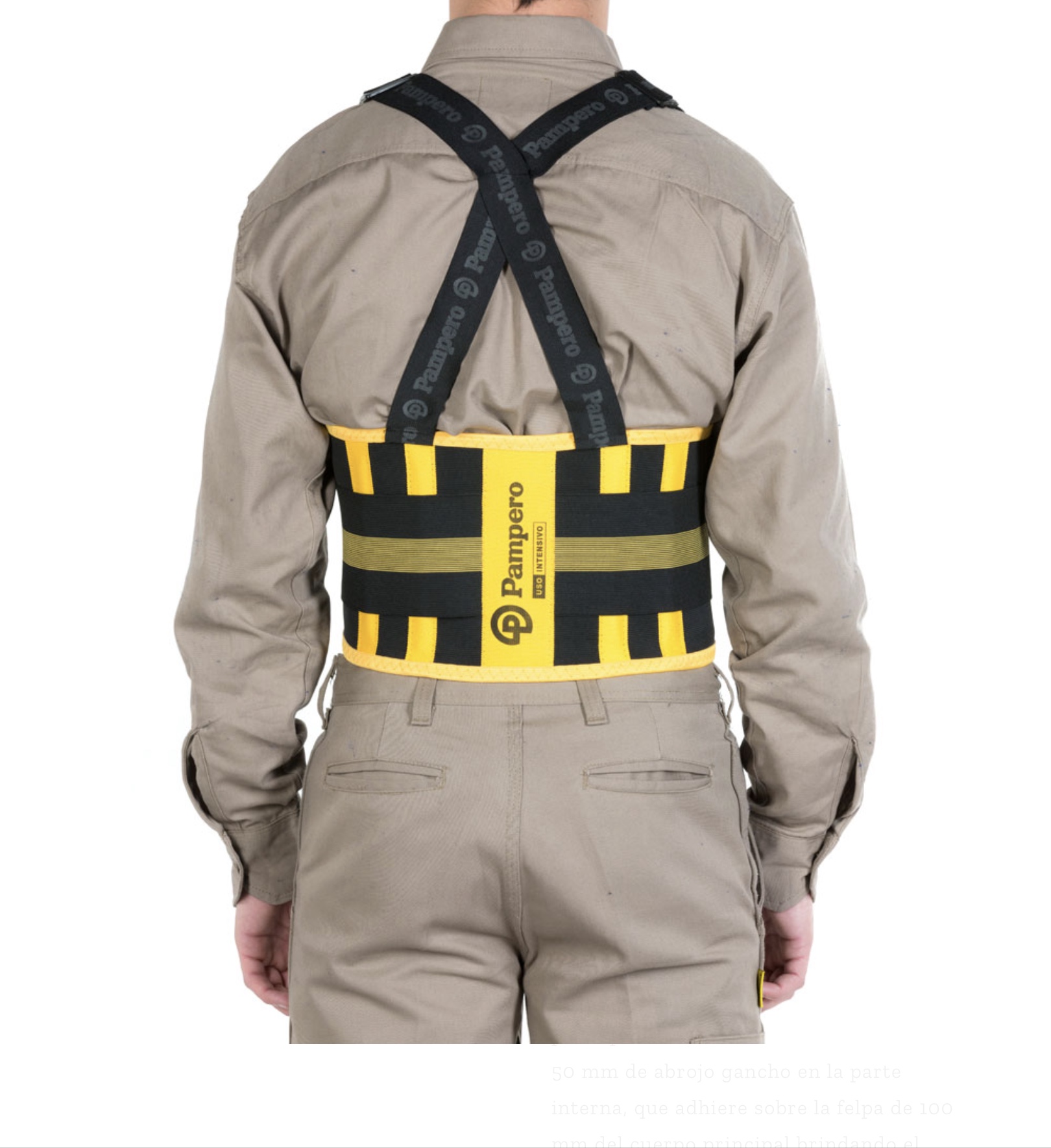 PROTECTOR LUMBAR - FAJA - PAMPERO USO INTENSIVO - Imagen 2