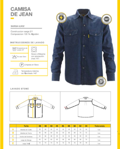 CAMISA JEANS "PAMPERO" HOMBRE - Imagen 4
