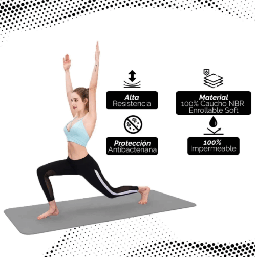 Colchoneta Yoga Mat Forest Fitness Pilates Enrollable 10mm - Imagen 4