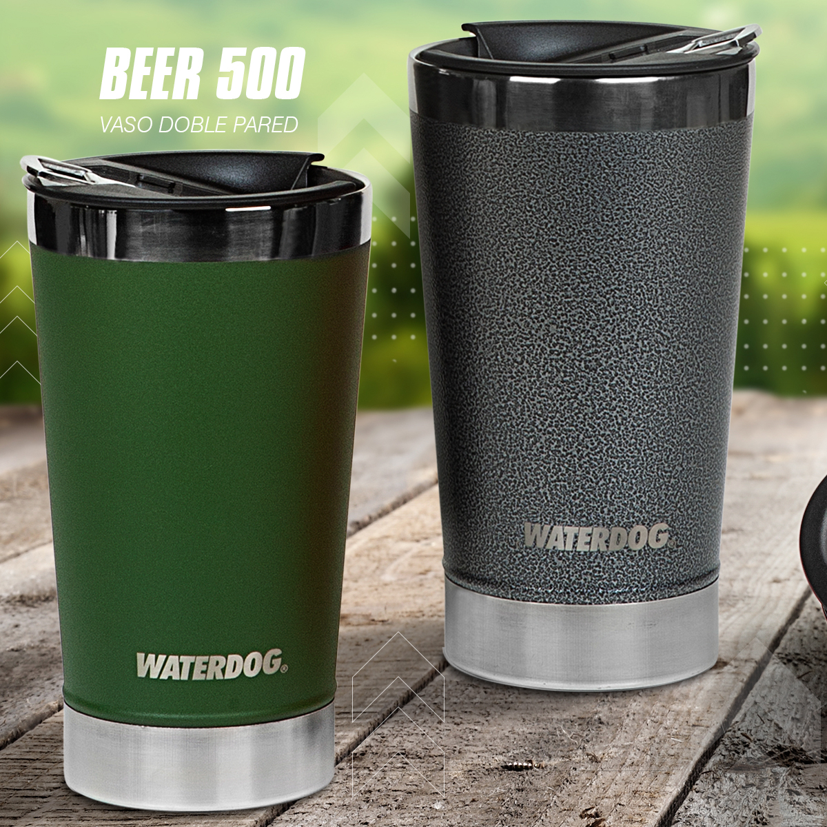 VASO CERVECERO CON TAPA