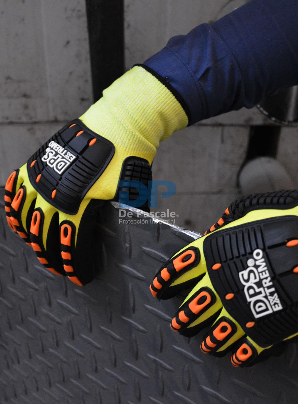 GUANTE TEJIDO, TALLE 10 SIN COSTURA ANTICORTE G13 DOBLE BAÑO NITRILO, REFUERZO TPR ANTIGOLPE