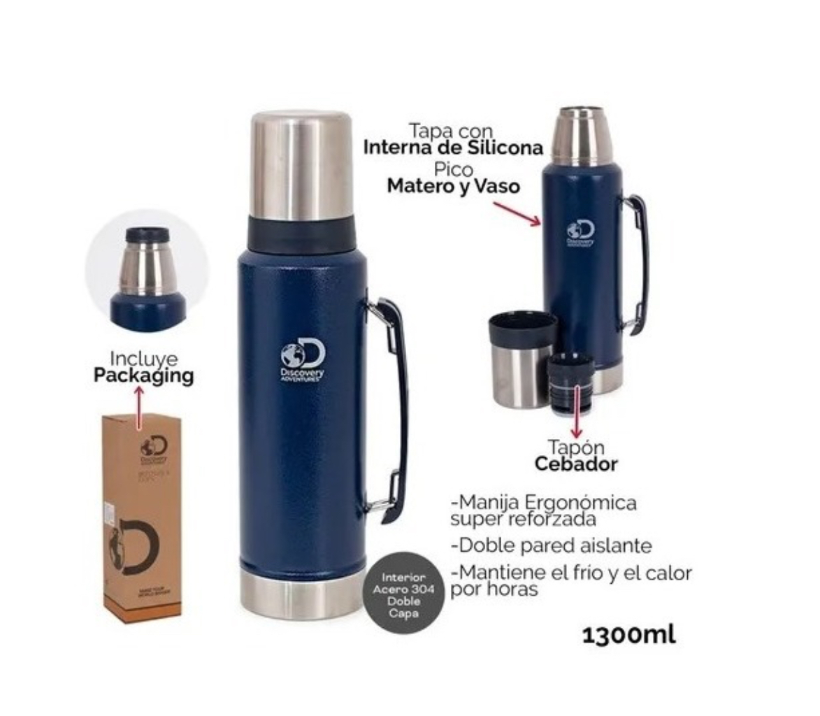 TERMO DISCOVERY 1,3 LITROS ACERO INOXIDABLE - Imagen 6