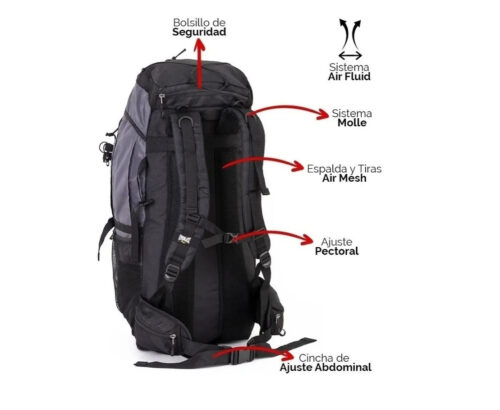 Mochila Montaña Camping Everlast 75+5 Litros - Imagen 3