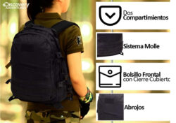 Mochila Mochilero Tactica Discovery Militar Asalto Reforzada