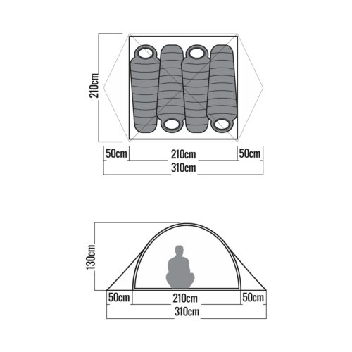 CARPA 3 PERSONAS - ACONCAGUA PLUS - Imagen 2