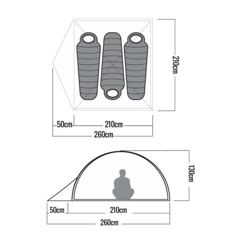 CARPA 3 PERSONAS- DOME II - Imagen 2