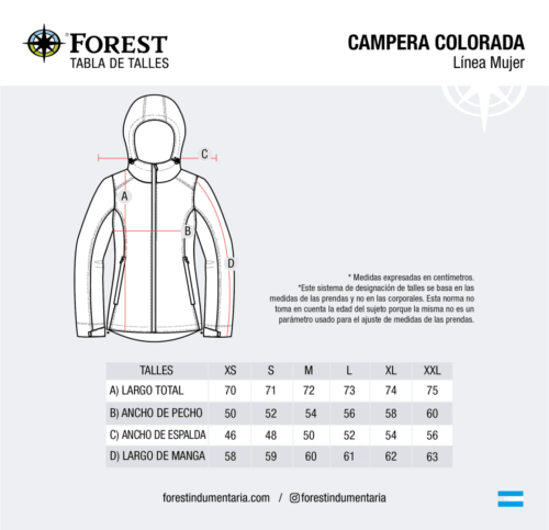 Colorada Campera Dama - Imagen 3