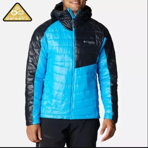 CAMPERA COLUMBIA PLATINUM PEAK HOODED OMNI-HEAT INFINITY HOMBRE (COMPASS BLUE, BLACK) - Imagen 2
