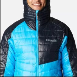 CAMPERA COLUMBIA PLATINUM PEAK HOODED OMNI-HEAT INFINITY HOMBRE (COMPASS BLUE, BLACK)