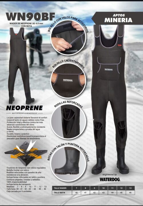 WADER WATERDOG NEOPRENE APTO MINERIA