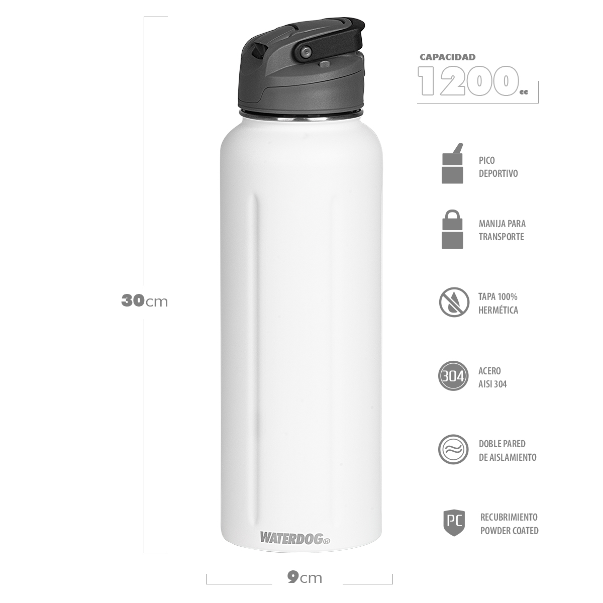 BOTELLA ACUA 1200ML - Imagen 2