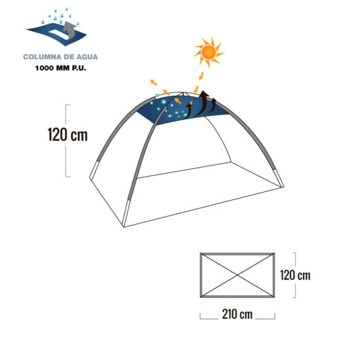 Carpa Playera BEACH 1 Waterdog - Imagen 3