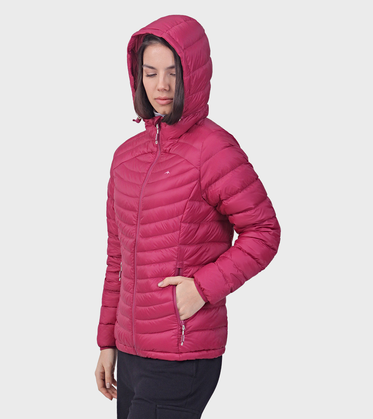 Campera de plumas de mujer Kenly con capucha - Imagen 3