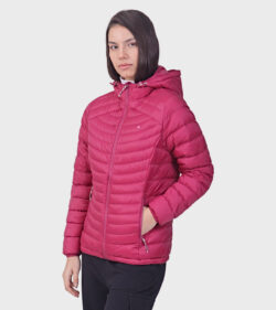 Campera de plumas de mujer Kenly con capucha