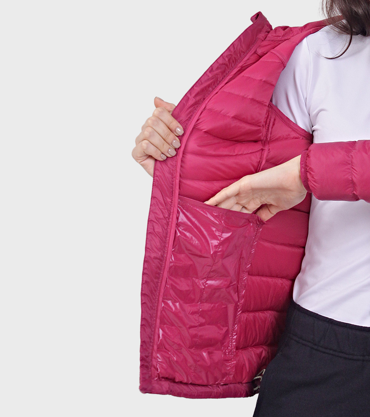 Campera de plumas de mujer Kenly con capucha - Imagen 7
